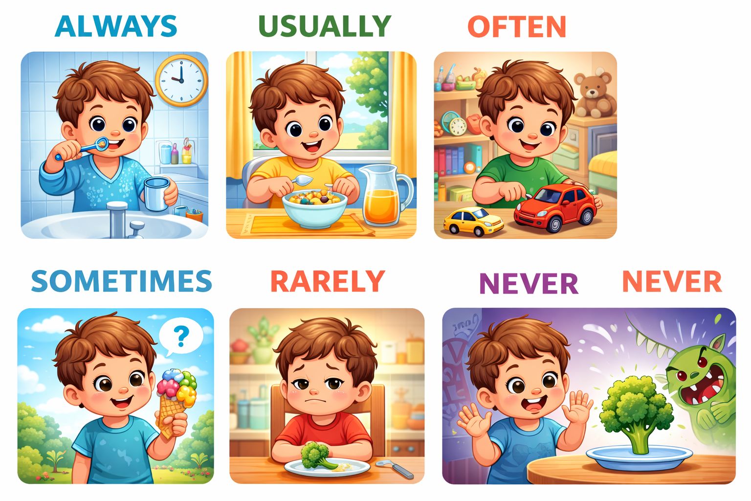 Наречия частоты